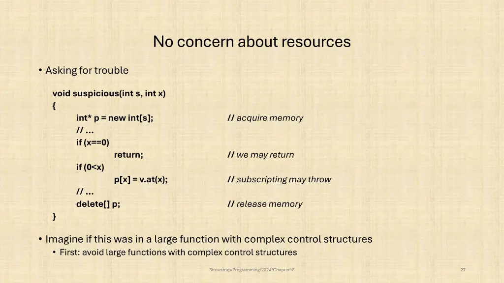 no concern about resources