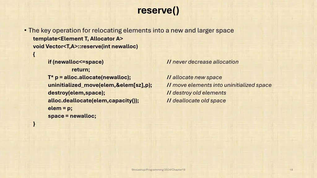 reserve