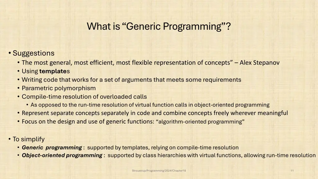 what is generic programming