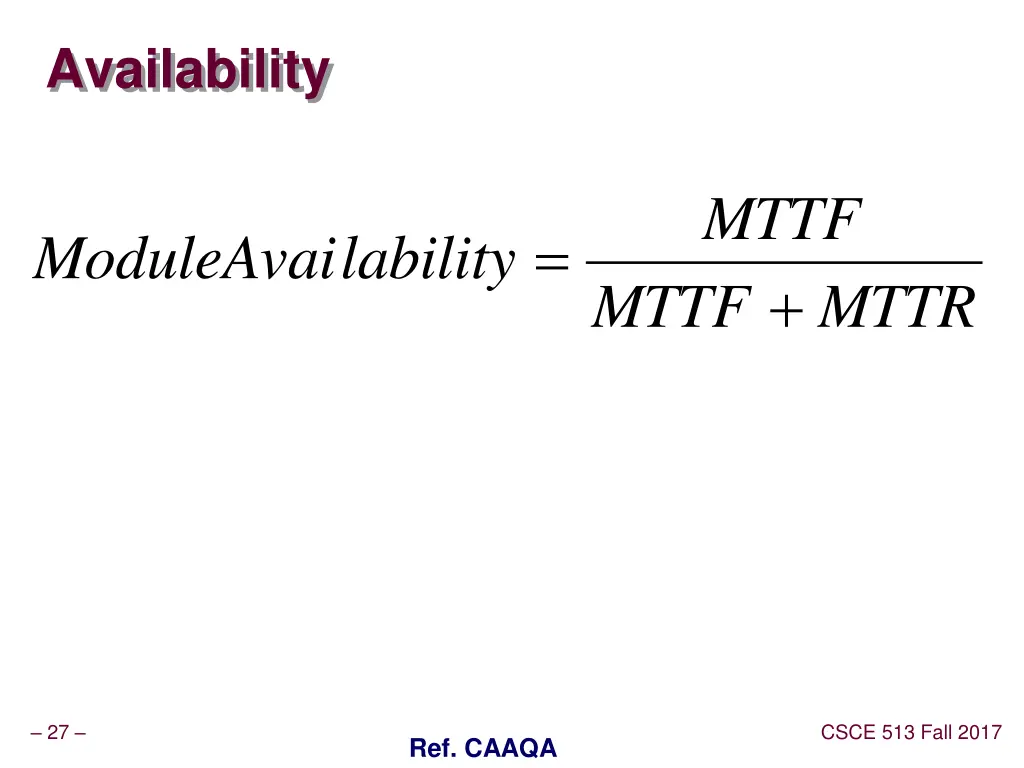 availability