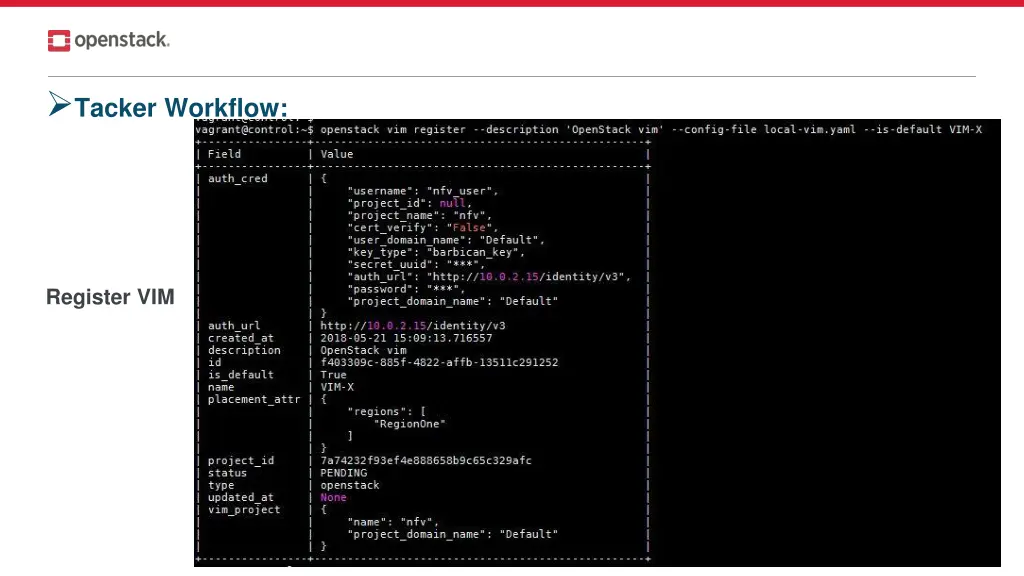 tacker workflow