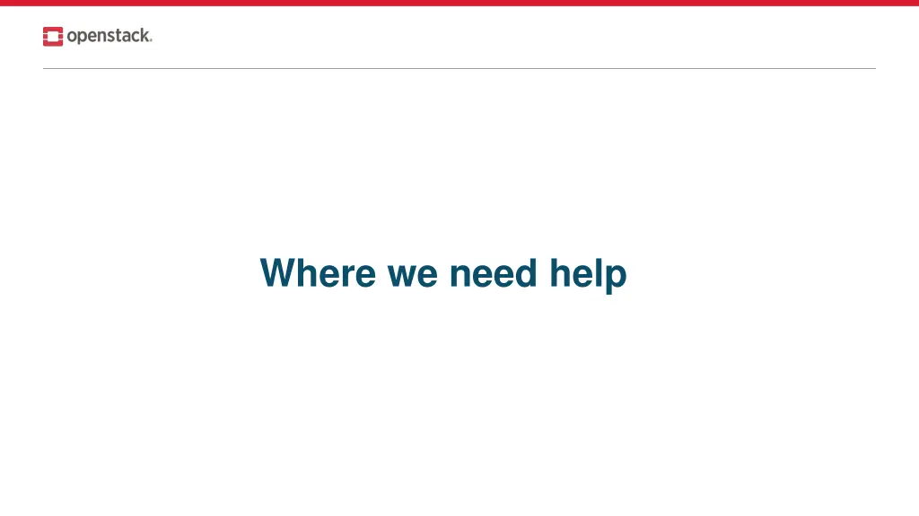 where we need help