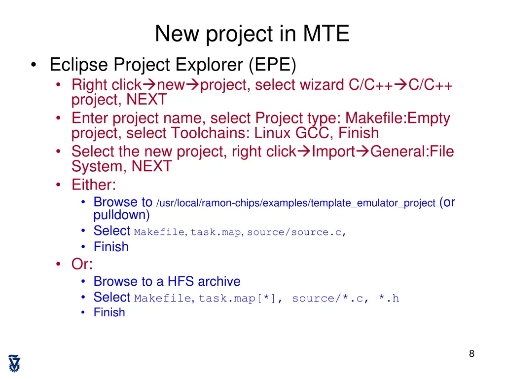 new project in mte