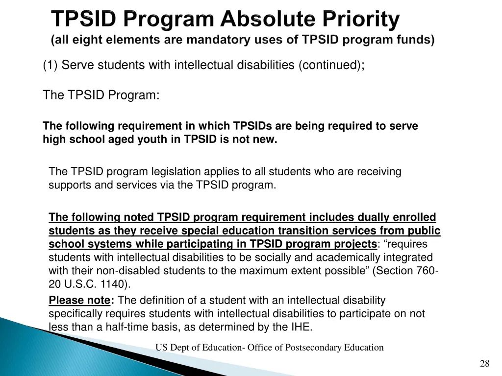 1 serve students with intellectual disabilities 3