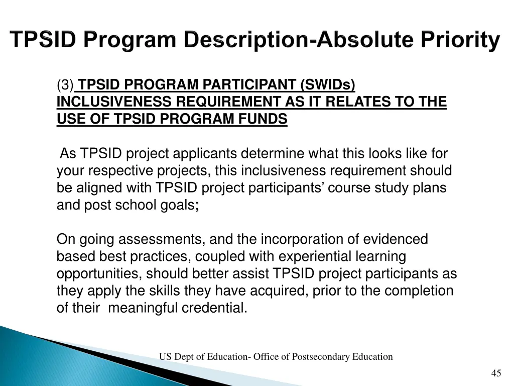 3 tpsid program participant swids inclusiveness 5