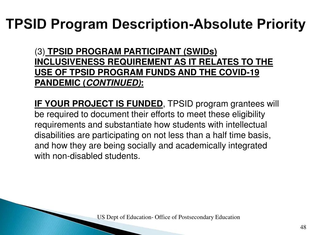 3 tpsid program participant swids inclusiveness 8