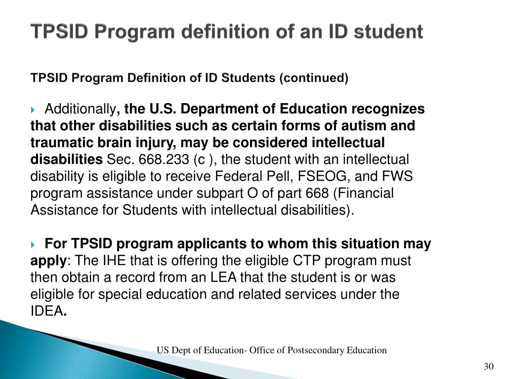 additionally the u s department of education
