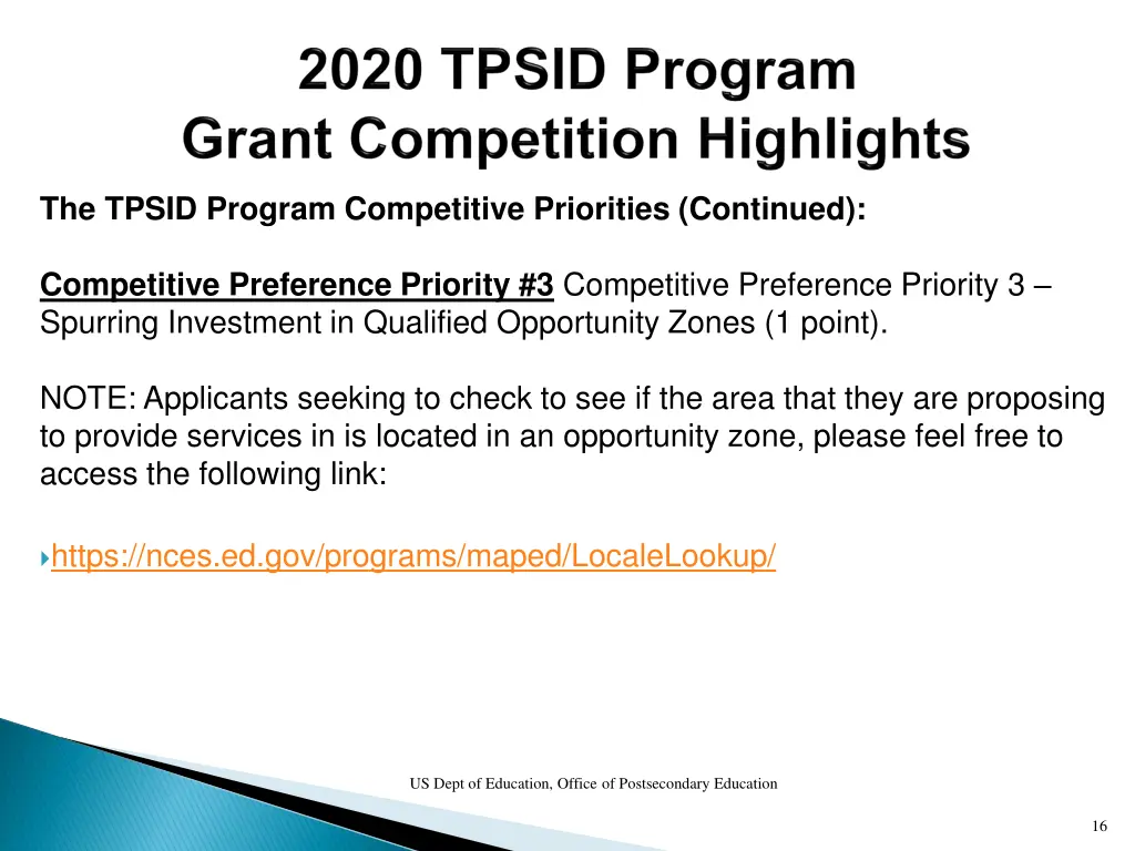 the tpsid program competitive priorities continued 1
