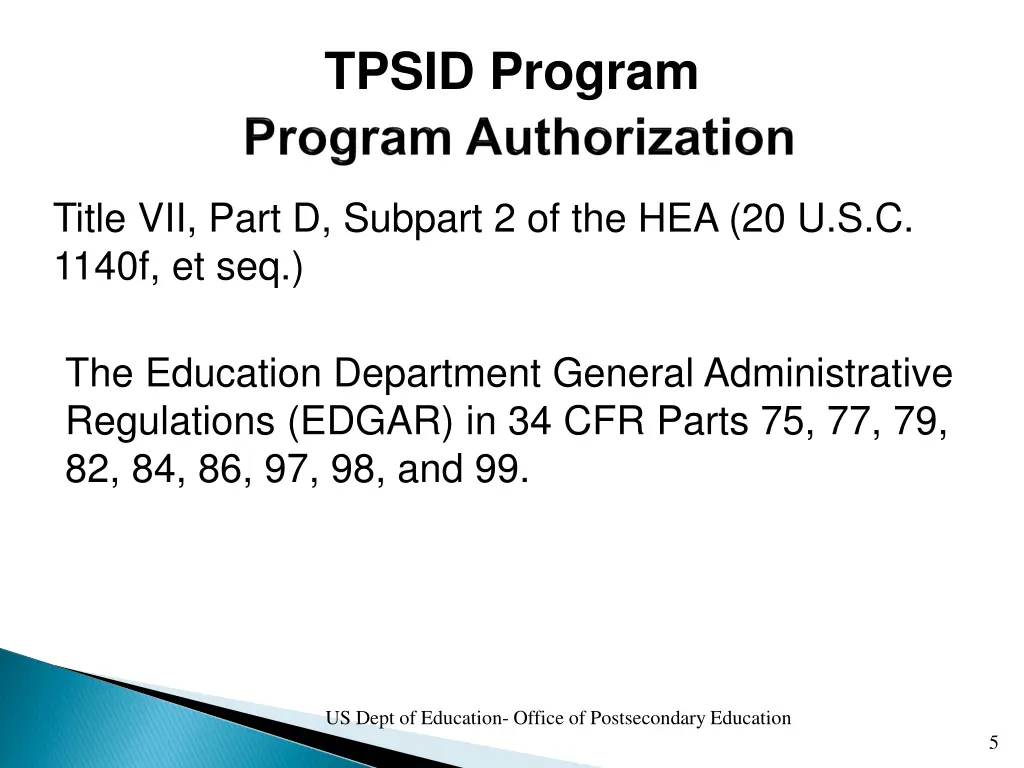 tpsid program