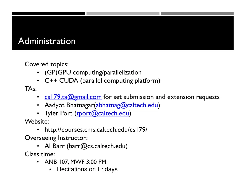 administration