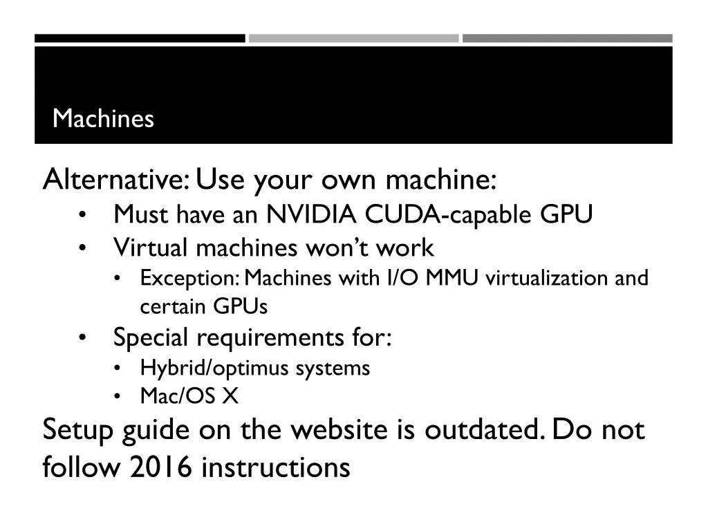 machines