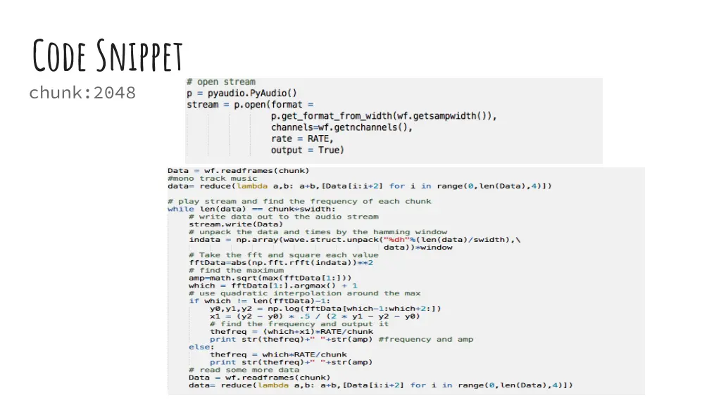 code snippet chunk 2048