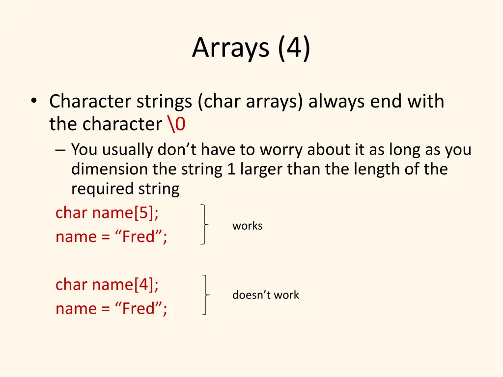arrays 4