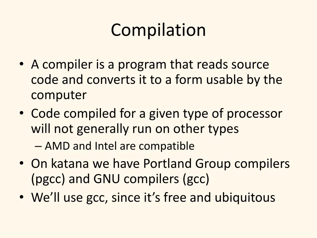 compilation