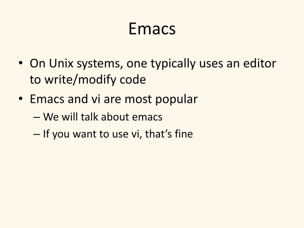emacs
