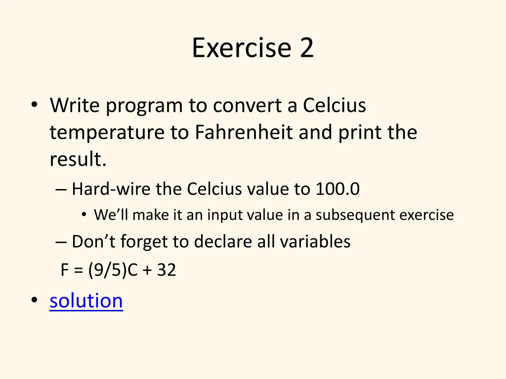 exercise 2