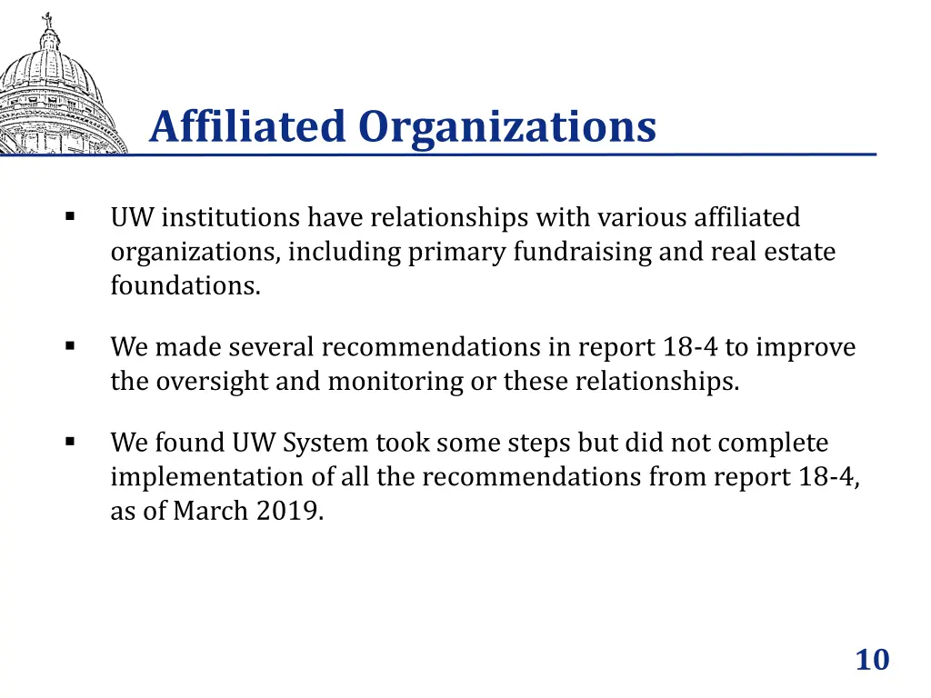 affiliated organizations