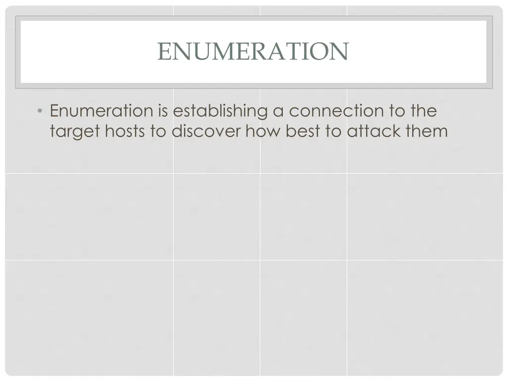 enumeration 1