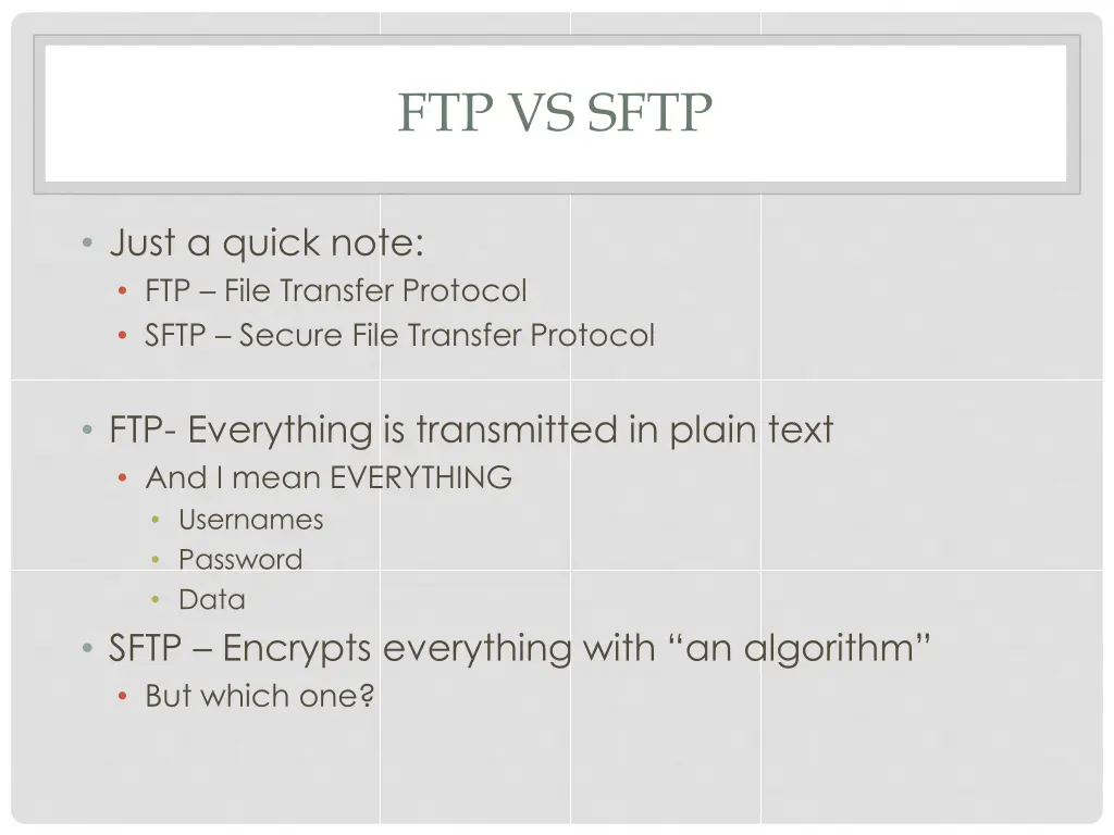 ftp vs sftp