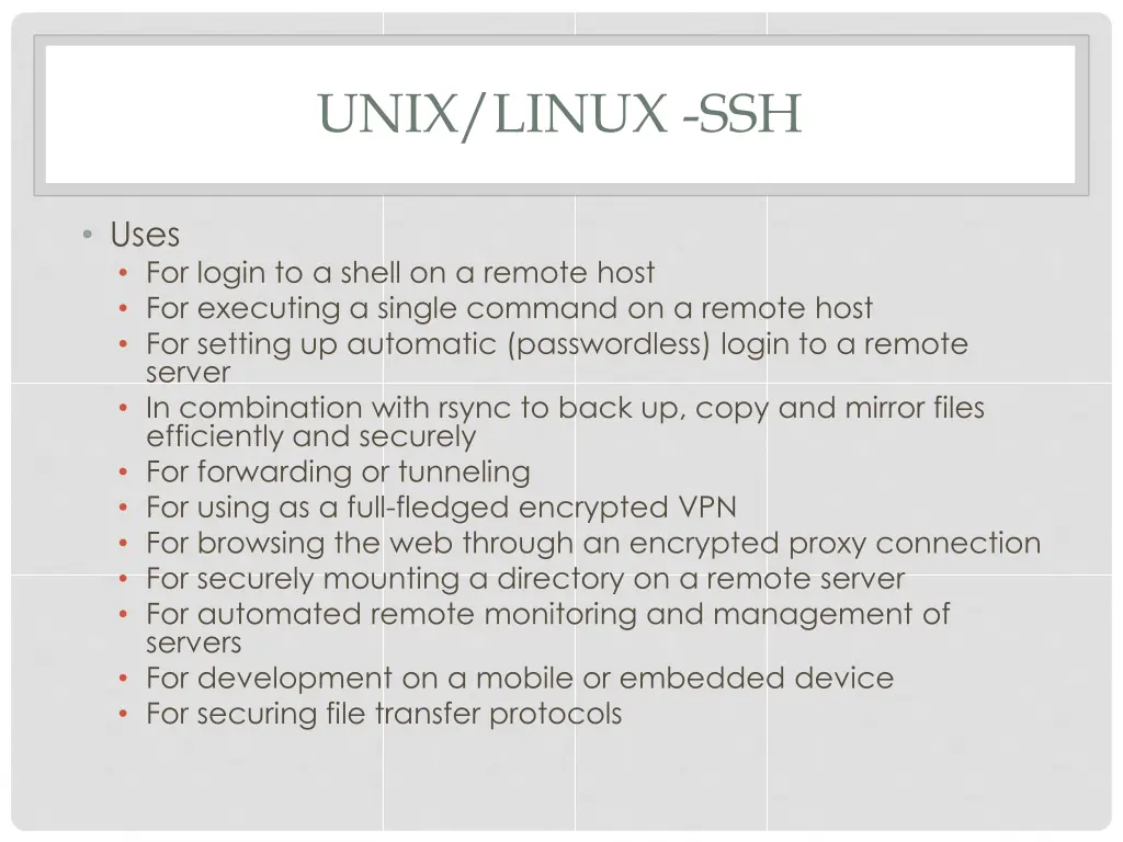 unix linux ssh 1