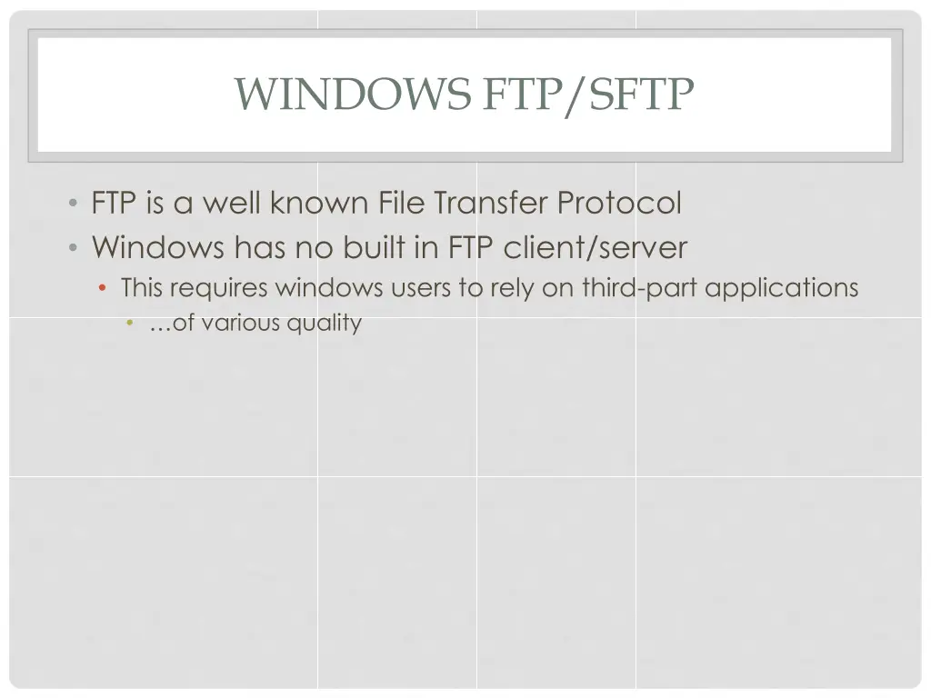 windows ftp sftp