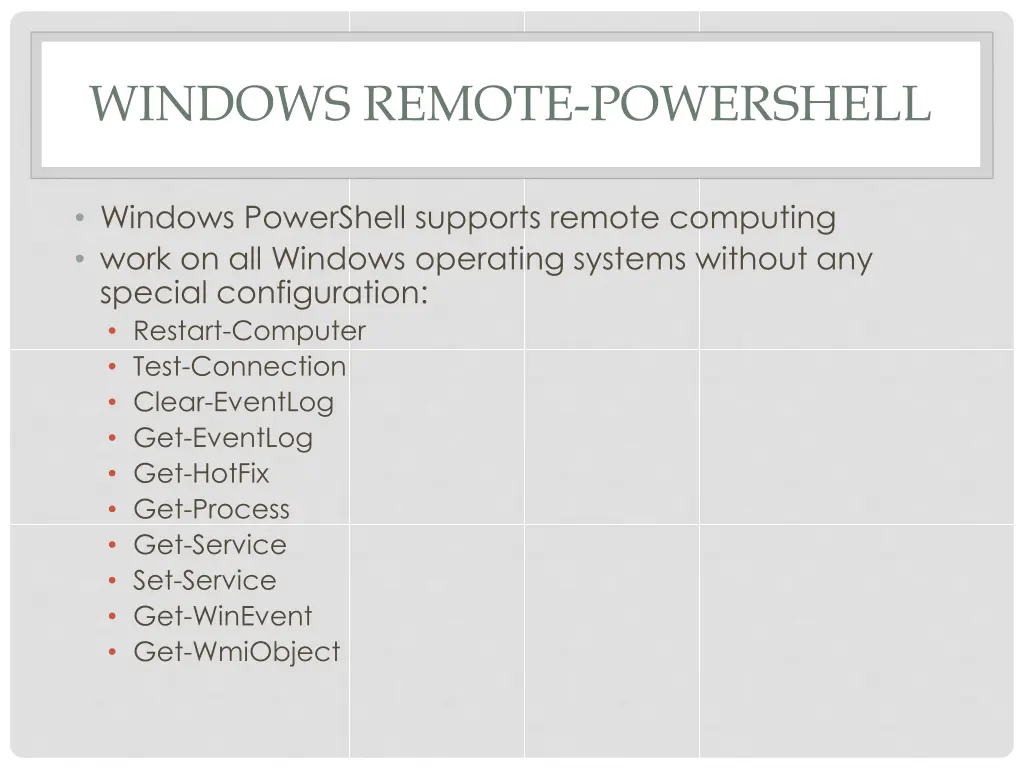 windows remote powershell