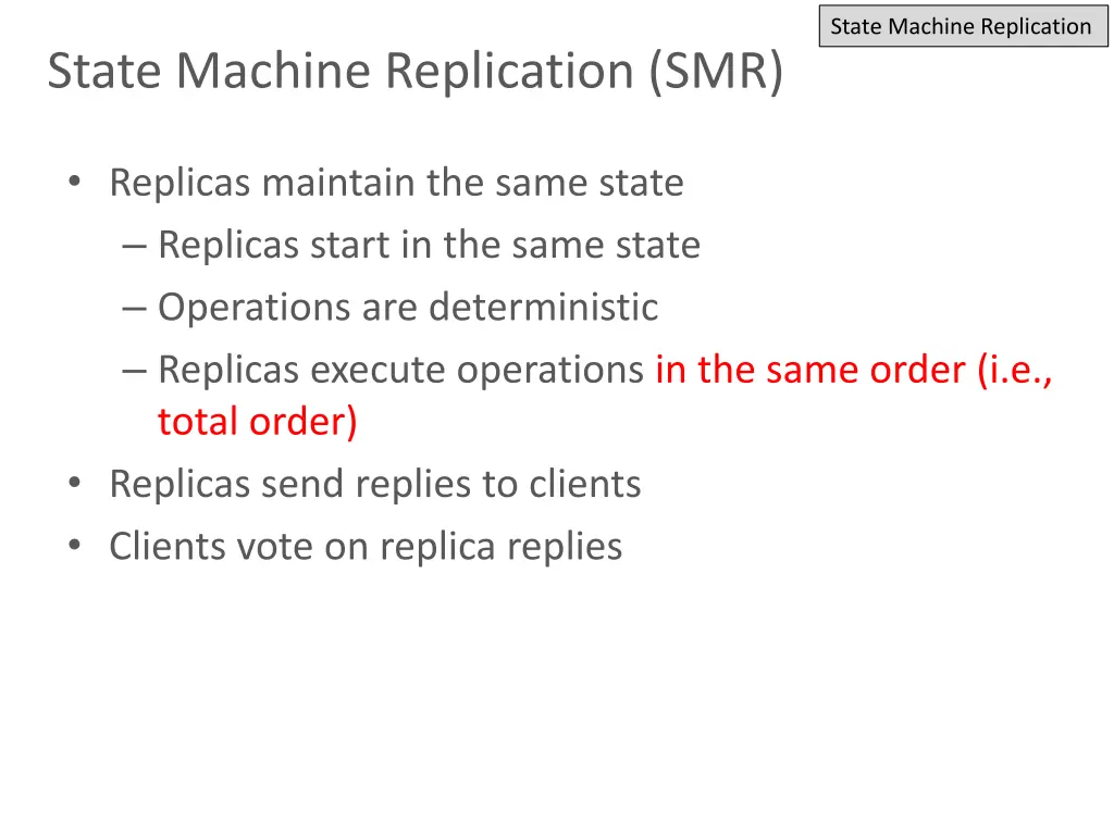 state machine replication 3