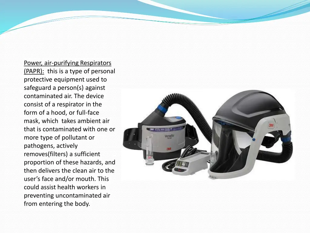 power air purifying respirators papr this