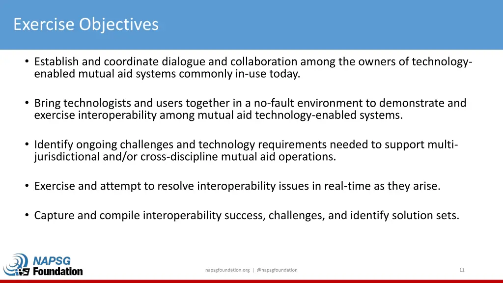 exercise objectives