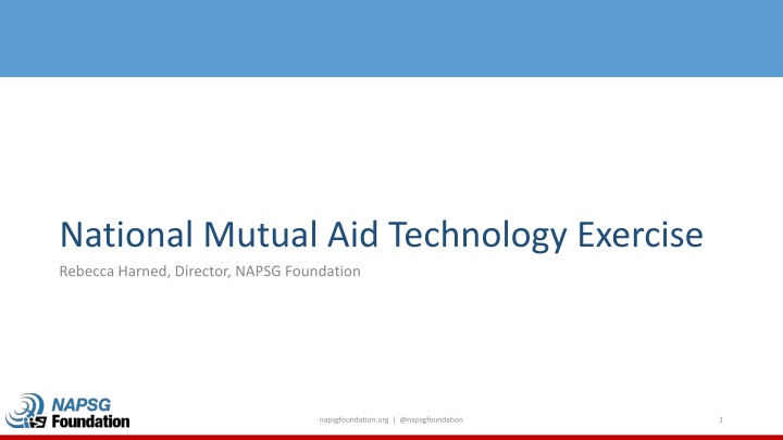 national mutual aid technology exercise rebecca