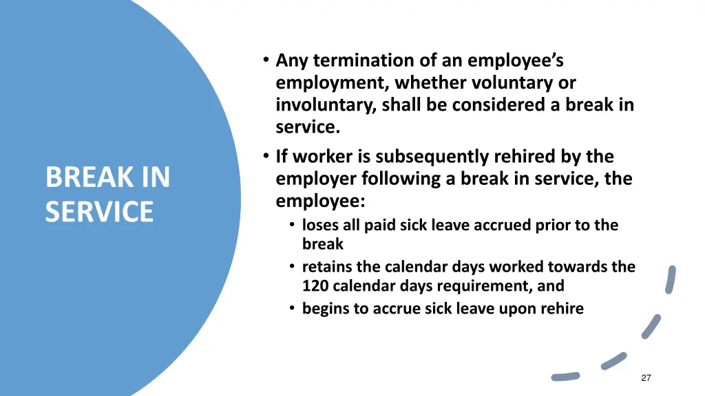 any termination of an employee s employment