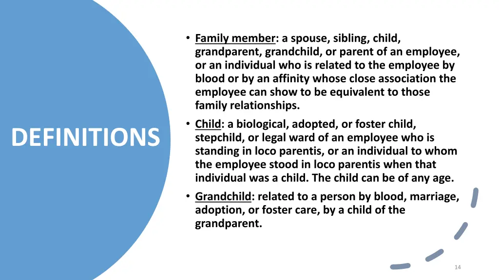 family member a spouse sibling child grandparent
