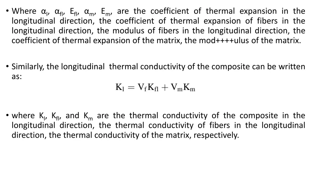 where l fl e fl m e m are the coefficient