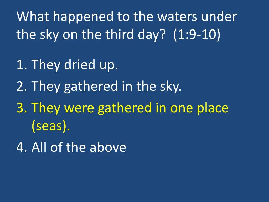 what happened to the waters under 1