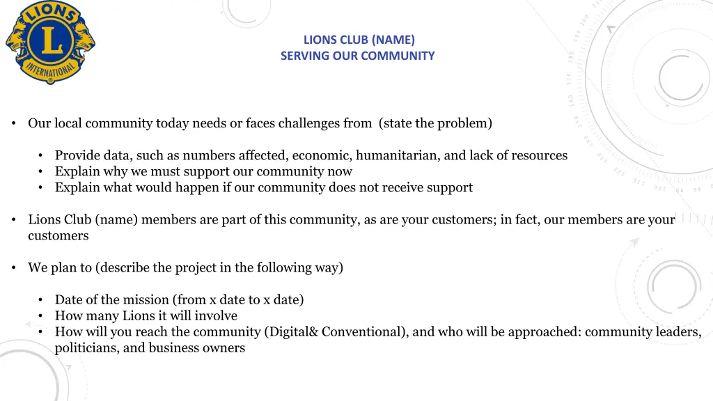 lions club name serving our community 1