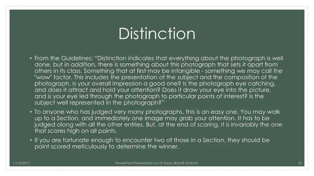 distinction