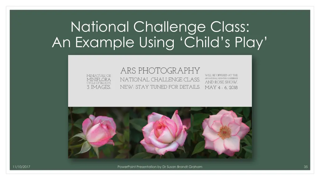 national challenge class an example using child