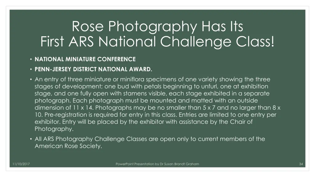 rose photography has its first ars national