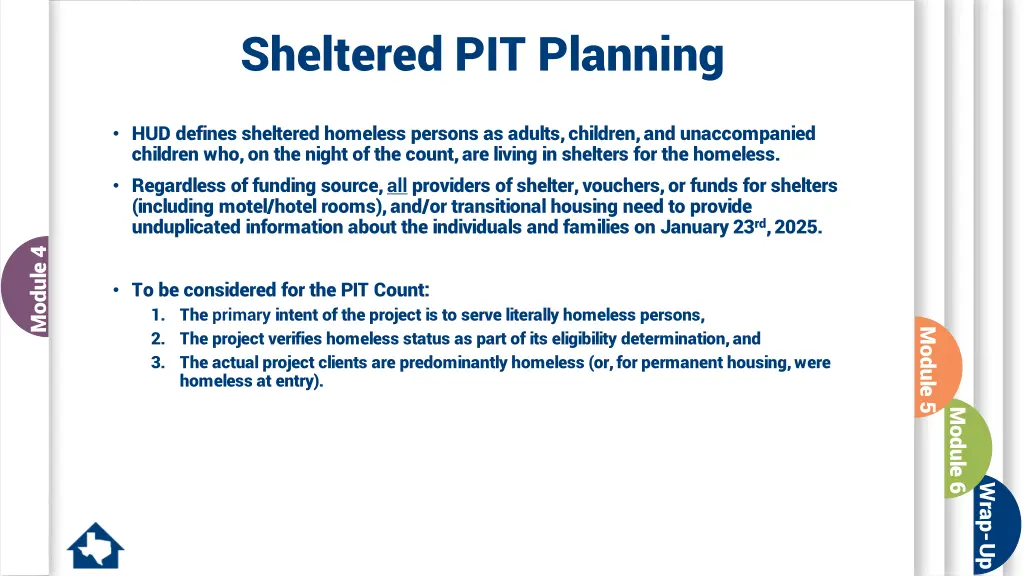 sheltered pit planning