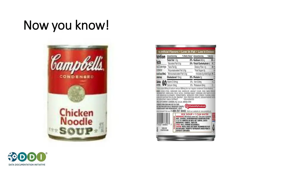 now you know now you know