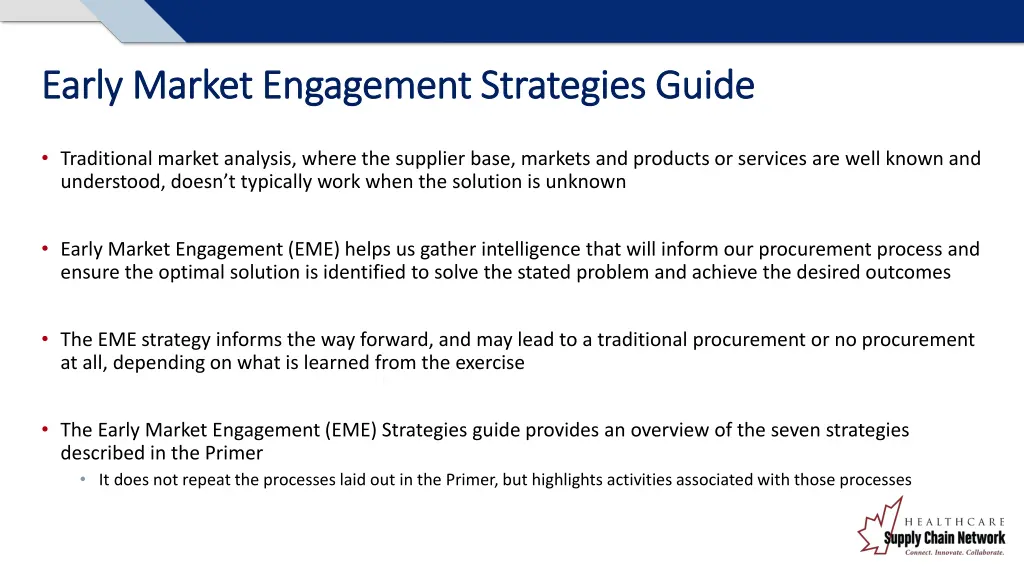 early market engagement strategies guide early