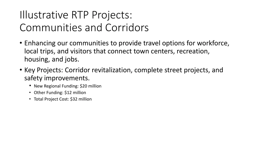 illustrative rtp projects communities