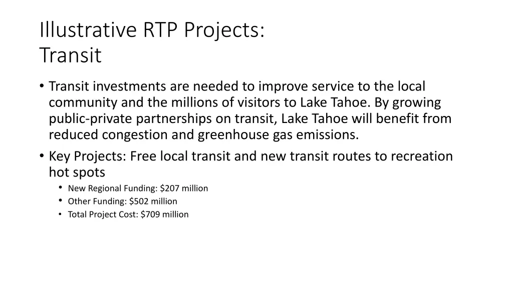illustrative rtp projects transit