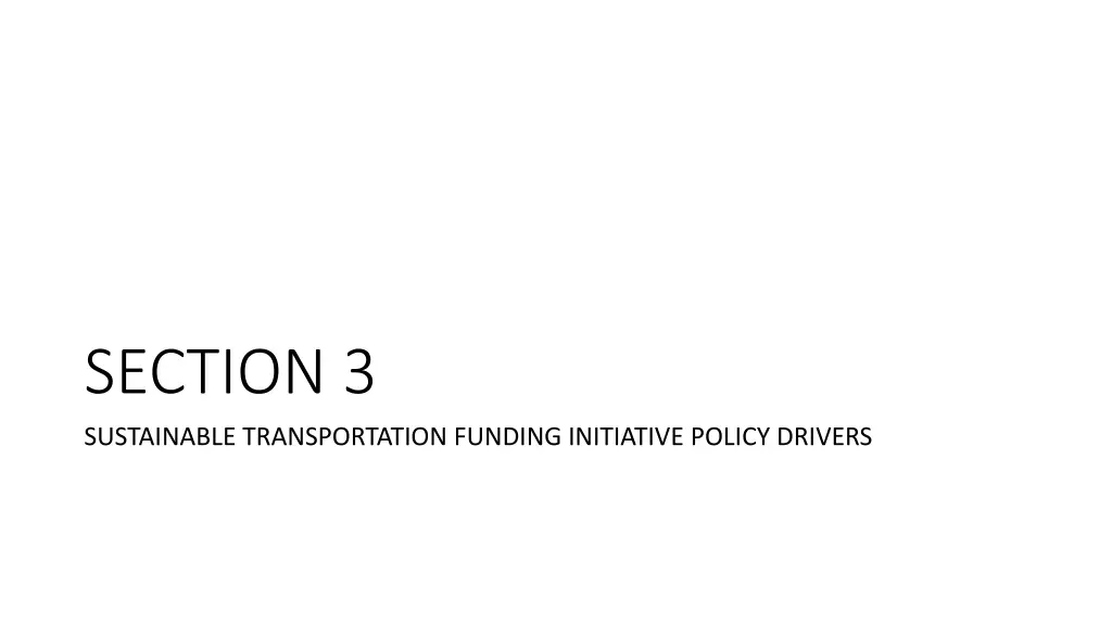 section 3 sustainable transportation funding