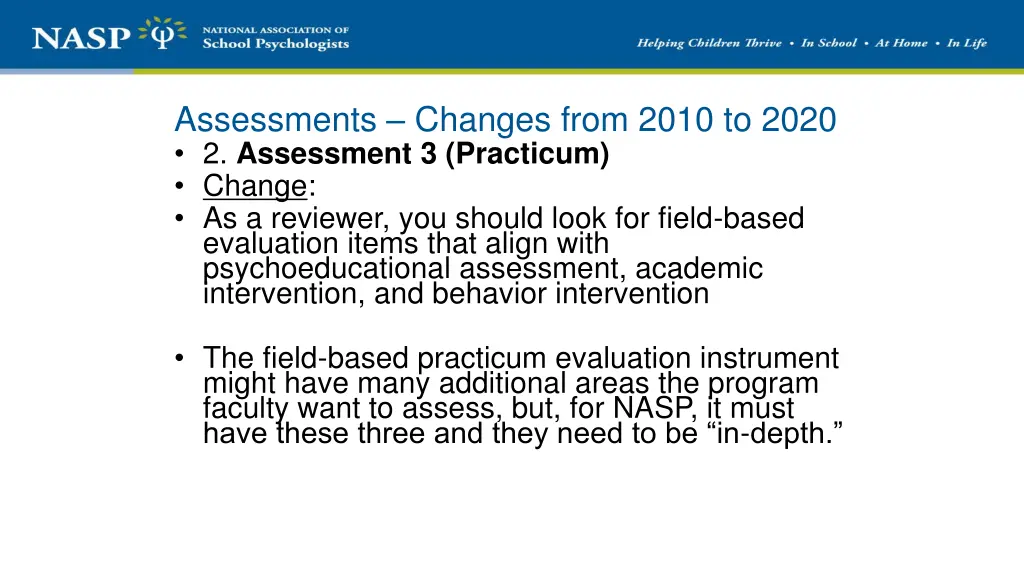 assessments changes from 2010 to 2020 2