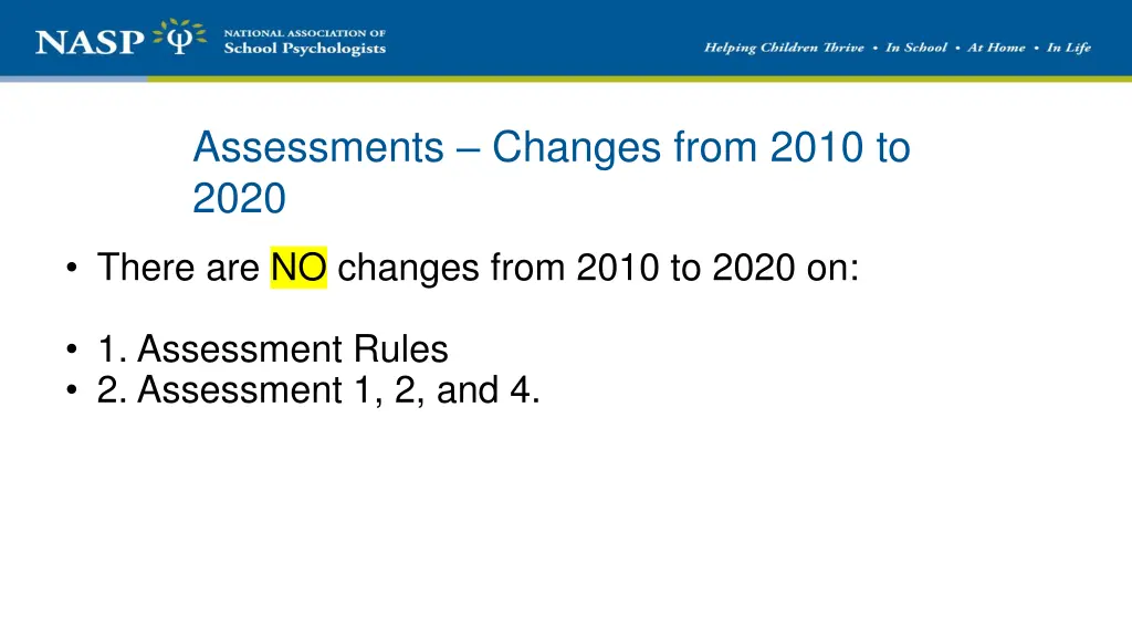 assessments changes from 2010 to 2020