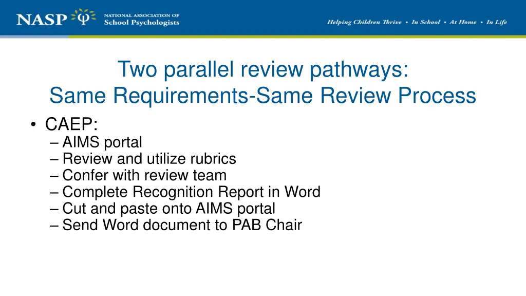 two parallel review pathways same requirements