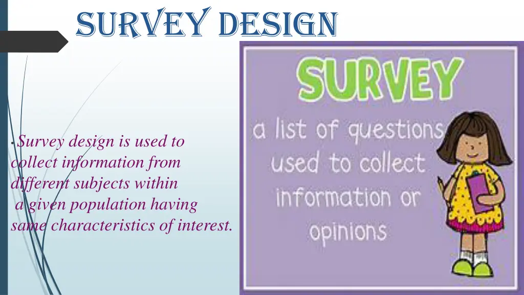 survey design