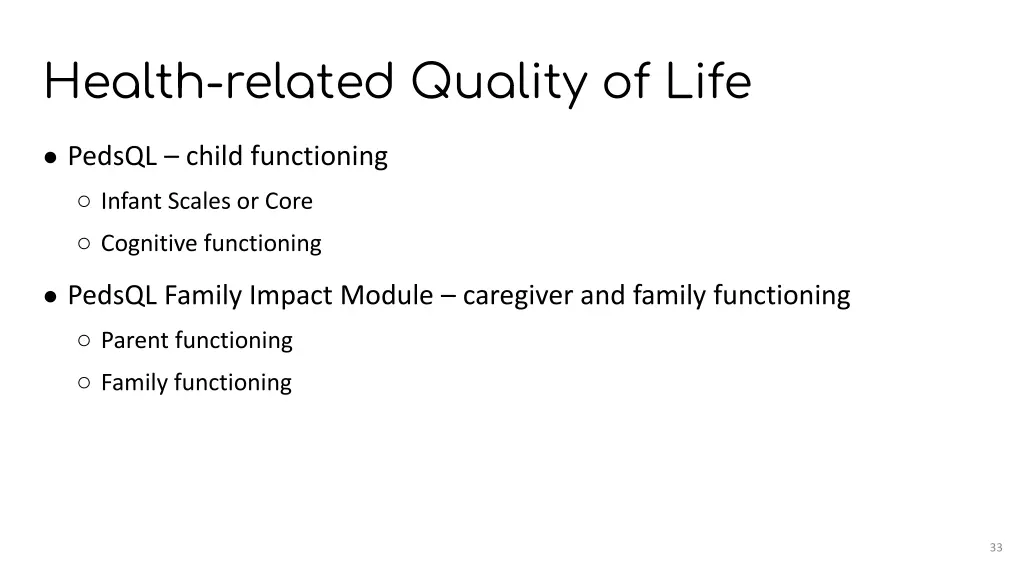 health related quality of life