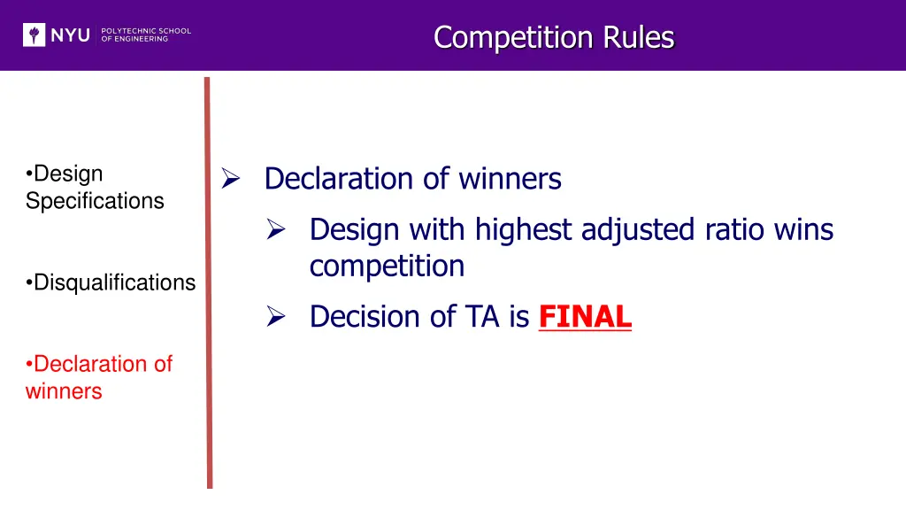competition rules 2